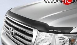 3 089 р. Дефлектор капота NovLine (с логотипом)  Toyota Land Cruiser  200 (2007-2012) дорестайлинг  с доставкой в г. Екатеринбург. Увеличить фотографию 1