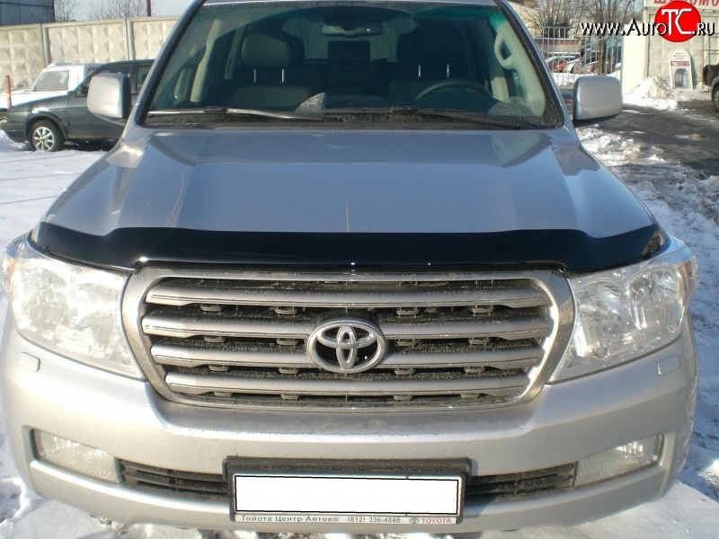 3 089 р. Дефлектор капота NovLine  Toyota Land Cruiser  200 (2007-2012) дорестайлинг  с доставкой в г. Екатеринбург