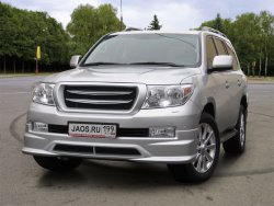 16 649 р. Накладка на передний бампер JAOS Toyota Land Cruiser 200 дорестайлинг (2007-2012) (Неокрашенная)  с доставкой в г. Екатеринбург. Увеличить фотографию 4