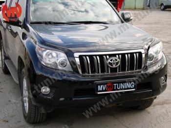 1 599 р. Реснички на фары JAOS  Toyota Land Cruiser Prado  J150 (2009-2013) дорестайлинг (Неокрашенные)  с доставкой в г. Екатеринбург. Увеличить фотографию 5