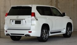 14 099 р. Пластиковые пороги Mz SPEED Toyota Land Cruiser Prado J150 дорестайлинг (2009-2013)  с доставкой в г. Екатеринбург. Увеличить фотографию 2