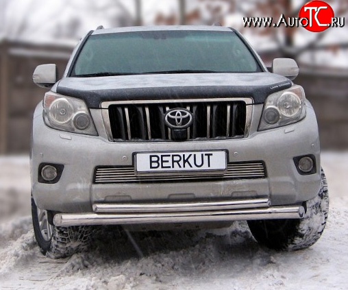 6 599 р. Декоративная вставка воздухозаборника Berkut Toyota Land Cruiser Prado J150 дорестайлинг (2009-2013)  с доставкой в г. Екатеринбург