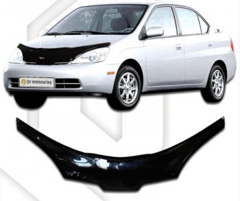 Дефлектор капота CA-Plastiс exclusive Toyota (Тойота) Prius (Приус)  XW10 (1997-2000) XW10 дорестайлинг