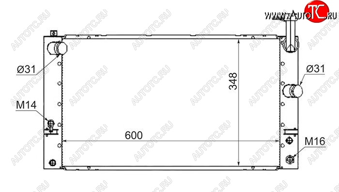 8 549 р. Радиатор двигателя SAT  Toyota Prius  XW20 (2003-2011) дорестайлинг, рестайлинг  с доставкой в г. Екатеринбург