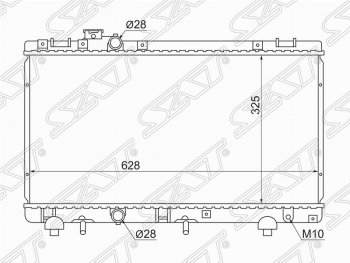 Радиатор двигателя SAT Toyota Raum (1997-2003)