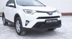 1 689 р. Защитная сетка решетки переднего бампера РА Toyota RAV4 XA40 5 дв. рестайлинг (2015-2019)  с доставкой в г. Екатеринбург. Увеличить фотографию 2