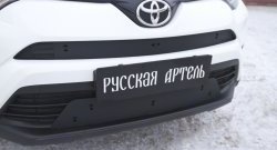 1 439 р. Зимняя заглушка решетки переднего бампера РА Toyota RAV4 XA40 5 дв. рестайлинг (2015-2019)  с доставкой в г. Екатеринбург. Увеличить фотографию 1