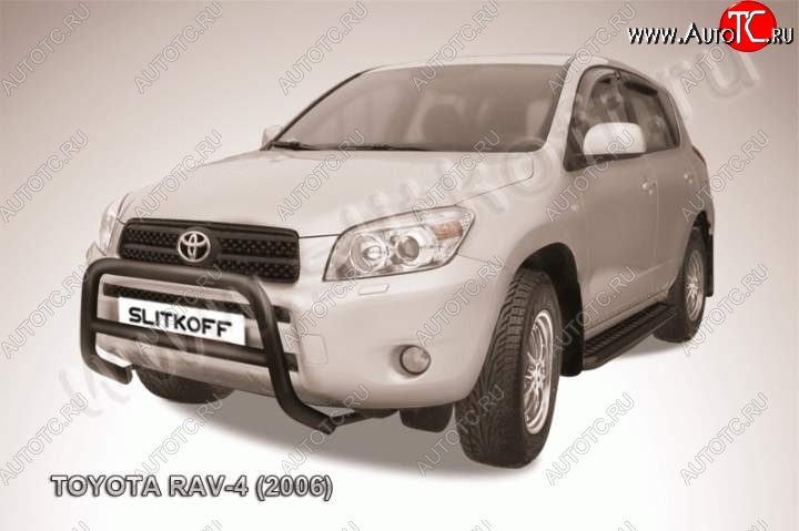 16 999 р. Кенгурятник d57 низкий  Toyota RAV4  XA305 (2005-2009) 5 дв. дорестайлинг (Цвет: серебристый)  с доставкой в г. Екатеринбург