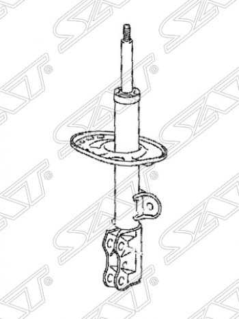 Правый амортизатор передний SAT Toyota RAV4 XA30 5 дв. 1-ый рестайлинг (2008-2010)