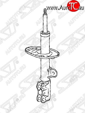 3 099 р. Правый амортизатор передний SAT Toyota RAV4 XA30 5 дв. 1-ый рестайлинг (2008-2010)  с доставкой в г. Екатеринбург