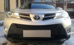 1 469 р. Сетка верхнего воздухозаборника переднего бампера Russtal  Toyota RAV4  XA40 (2012-2015) 5 дв. дорестайлинг (черная)  с доставкой в г. Екатеринбург. Увеличить фотографию 1