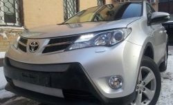 1 539 р. Сетка верхнего воздухозаборника переднего бампера Russtal  Toyota RAV4  XA40 (2012-2015) 5 дв. дорестайлинг (хром)  с доставкой в г. Екатеринбург. Увеличить фотографию 3