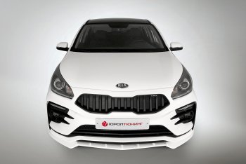 2 899 р. Сплиттер переднего бампера QUASAR KIA Rio 4 FB дорестайлинг седан (2016-2020) (Неокрашенный)  с доставкой в г. Екатеринбург. Увеличить фотографию 4