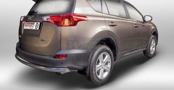 12 349 р. Защита заднего бампера WINBO (Ø76 мм, нержавейка)  Toyota RAV4  XA40 (2012-2015) 5 дв. дорестайлинг  с доставкой в г. Екатеринбург. Увеличить фотографию 1