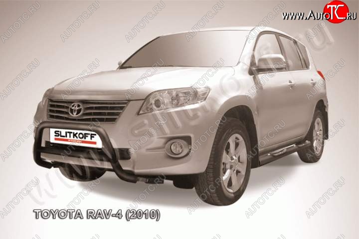 16 999 р. Кенгурятник d57 низкий Toyota RAV4 XA30 5 дв. удлиненный 2-ой рестайлинг (2010-2013) (Цвет: серебристый)  с доставкой в г. Екатеринбург