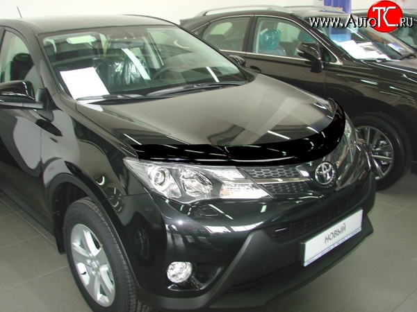 2 799 р. Дефлектор капота NovLine Toyota RAV4 XA40 5 дв. дорестайлинг (2012-2015)  с доставкой в г. Екатеринбург