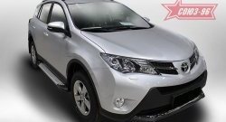 9 089 р. Пороги из алюминиевого профиля Souz-96  Toyota RAV4  XA40 (2012-2015) 5 дв. дорестайлинг  с доставкой в г. Екатеринбург. Увеличить фотографию 1