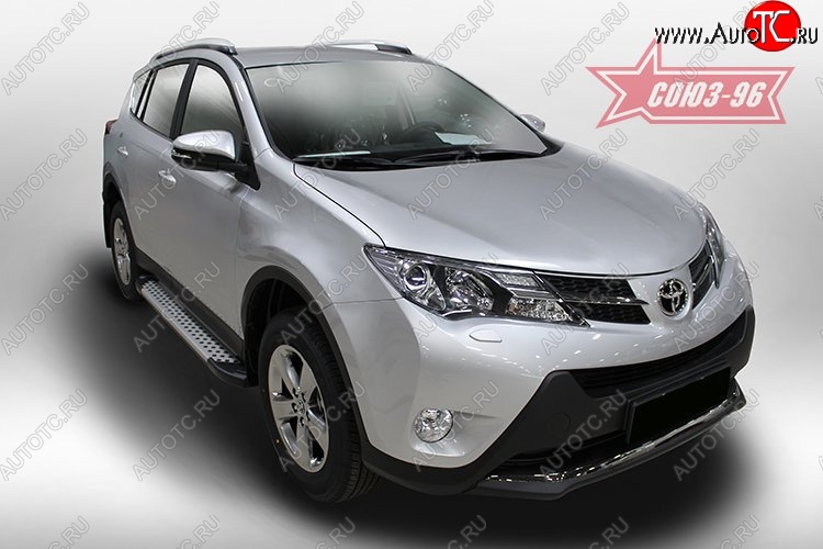 9 089 р. Пороги из алюминиевого профиля Souz-96  Toyota RAV4  XA40 (2012-2015) 5 дв. дорестайлинг  с доставкой в г. Екатеринбург