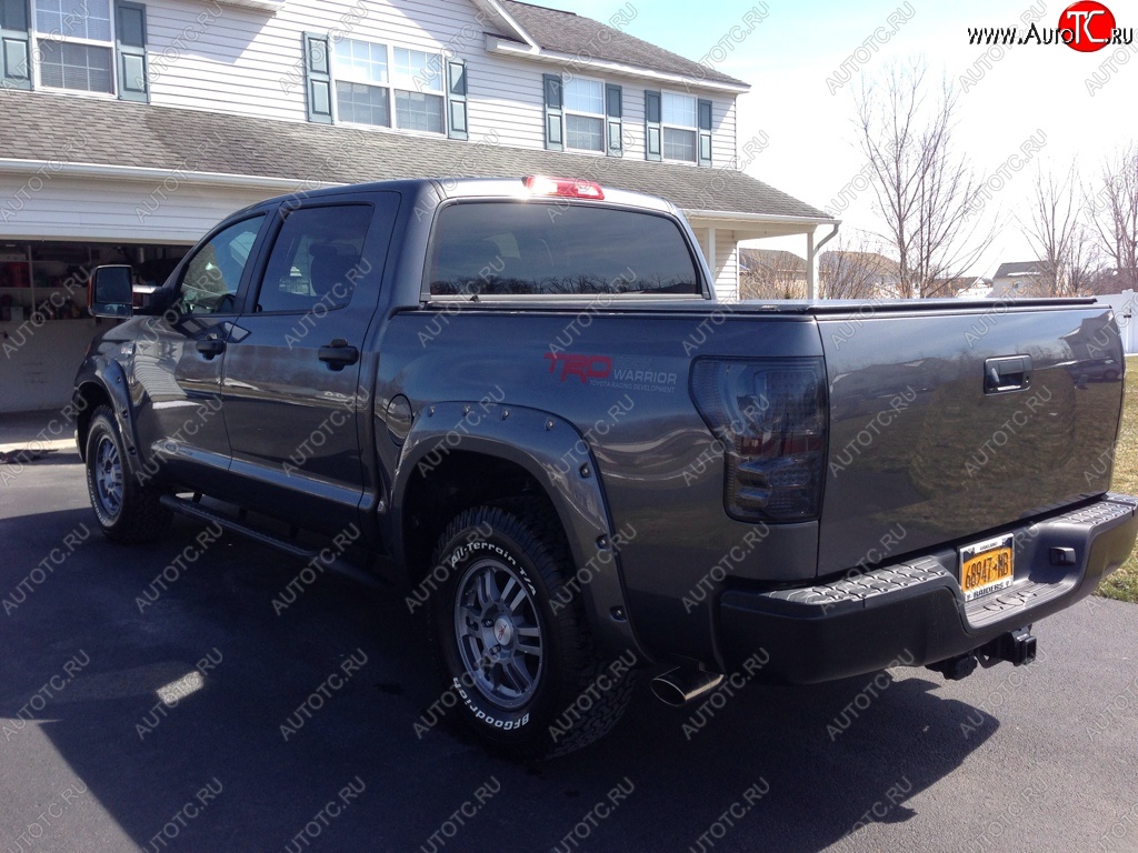 14 099 р. Накладки на колёсные арки BUSHWACKER Toyota Tundra XK50 дорестайлинг (2007-2009) (Неокрашенные)  с доставкой в г. Екатеринбург