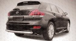 Защита заднего бампера из трубы диаметром 76 мм (рестайлинг) Slitkoff Toyota (Тойота) Venza (Венза)  GV10 (2012-2016) GV10 рестайлинг