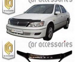 2 399 р. Дефлектор капота CA Plastic exclusive  Toyota Vista  V50 (1998-2000) дорестайлинг седан (Classic черный, Без надписи)  с доставкой в г. Екатеринбург. Увеличить фотографию 1