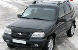 5 299 р. Рейлинги АПС L Chevrolet Niva 2123 дорестайлинг (2002-2008) (Башмак черный, рейлинг серый)  с доставкой в г. Екатеринбург. Увеличить фотографию 2