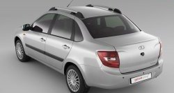 3 059 р. Рейлинги Petroil Tuning на автомобиль Лада Гранта 2190 седан дорестайлинг (2011-2017) (Серебристые)  с доставкой в г. Екатеринбург. Увеличить фотографию 2