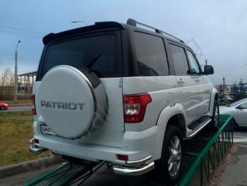 8 699 р. Бокс запасного колеса (265/75 R16, 275/70 R16) Ралекс-Тюнинг PATRIOT   Уаз Патриот ( 3163 5 дв.,  Спорт,  3163 5-дв.) (2005-2024) дорестайлинг, 1-ый рестайлинг, 2-ой рестайлинг (Неокрашенный, Без надписи)  с доставкой в г. Екатеринбург. Увеличить фотографию 1