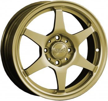 Кованый диск Slik Classik 6x14 (Металлик золотой) Toyota Corolla Levin E110 купе рестайлинг (1997-2000) 4x100.0xDIA54.1xET39.0