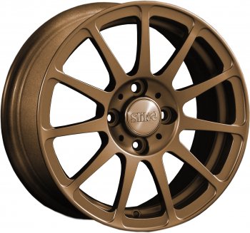 Кованый диск Slik Classik 6x14 (Металлик: коньячная бронза глянец BNZCGN) Nissan Wingroad 2 Y11 дорестайлинг универсал (1999-2001) 4x114.3xDIA66.0xET35.0