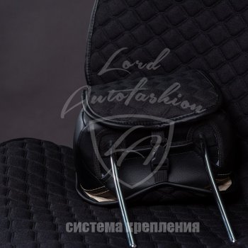 2 899 р. Универсальная накидка на сиденья Lord Autofashion Кристалл (трикотаж, 2 места)   (Красный)  с доставкой в г. Екатеринбург. Увеличить фотографию 7