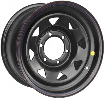 Штампованый диск OFF-ROAD Wheels (стальной усиленный, треугольник мелкий - черный). 8.0 x 16 Foton Tunland Pickup Double Cab рестайлинг (2019-2020) 6x139.7xDIA110.0xET30.0