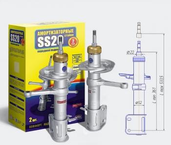 11 499 р. Амортизаторы передние SS20  Лада Приора ( 2172,  21728,  2170,  2171) (2008-2018) хэтчбек дорестайлинг, купе дорестайлинг, купе рестайлинг, седан рестайлинг, универсал рестайлинг, хэтчбек рестайлин (Шоссе - жесткая подвеска для езды на большой скорости)  с доставкой в г. Екатеринбург. Увеличить фотографию 1