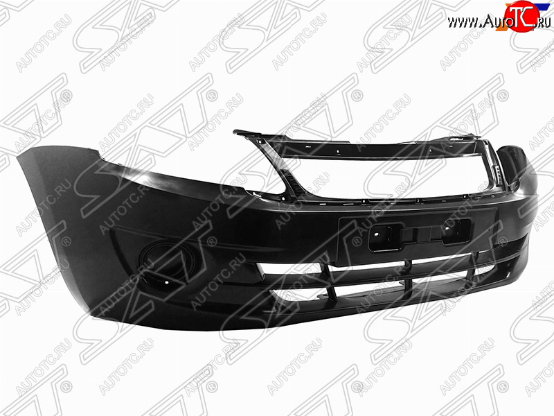 1 899 р. Передний бампер SAT (без отверстий под ПТФ)  Лада Гранта  2190 (2011-2017) седан дорестайлинг (Неокрашенный)  с доставкой в г. Екатеринбург