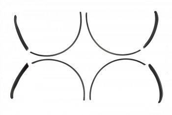 2 299 р. Защитные накладки на кромки арок Tun-Auto Лада Гранта FL 2190 седан рестайлинг (2018-2024)  с доставкой в г. Екатеринбург. Увеличить фотографию 2