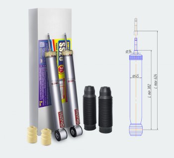 7 899 р. Амортизаторы задние усиленные SS20  Лада Ларгус (2012-2024) дорестайлинг R90, рестайлинг R90 (Стандарт)  с доставкой в г. Екатеринбург. Увеличить фотографию 1