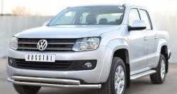 35 999 р. Широкая защита порогов SLITKOFF Volkswagen Amarok дорестайлинг (2009-2016)  с доставкой в г. Екатеринбург. Увеличить фотографию 3