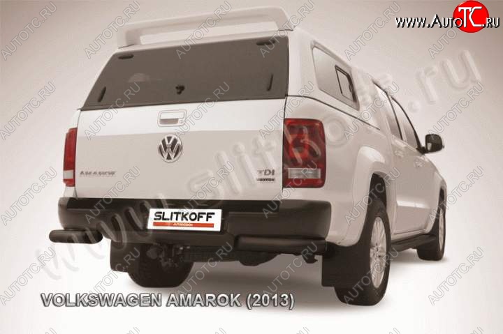 9 999 р. Уголки d76 Volkswagen Amarok дорестайлинг (2009-2016) (Цвет: серебристый)  с доставкой в г. Екатеринбург