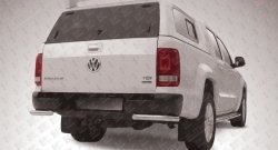 Защита заднего бампера из двух боковых уголков диаметром 57 мм Slitkoff Volkswagen Amarok дорестайлинг (2009-2016)