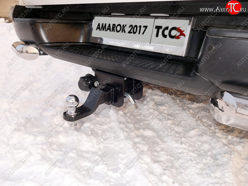 11 799 р. Фаркоп (тягово-сцепное устройство) TCC  Volkswagen Amarok (2009-2022) дорестайлинг, рестайлинг (Оцинкованный, шар E - оцинкованный)  с доставкой в г. Екатеринбург