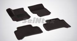 5 249 р. Износостойкие коврики в салон 3D VW AMAROK черные (компл)  Volkswagen Amarok (2009-2016) дорестайлинг  с доставкой в г. Екатеринбург. Увеличить фотографию 1