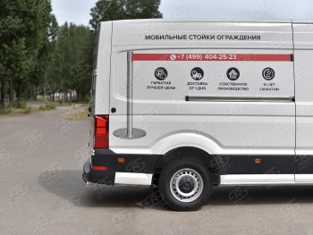 13 399 р. Защита заднего бампера (Ø75х42 мм, нержавейка) Russtal  Volkswagen Crafter  2 (2017-2024)  с доставкой в г. Екатеринбург. Увеличить фотографию 3