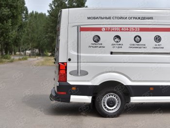 16 999 р. Защита заднего бампера (Ø76 мм, нержавейка) SLITKOFF Volkswagen Crafter 2 (2017-2025)  с доставкой в г. Екатеринбург. Увеличить фотографию 2