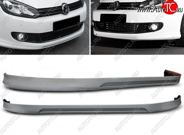 11 949 р. Накладка на передний бампер Votex Style Volkswagen Golf 6 хэтчбэк 5 дв. (2008-2014) (Неокрашенная)  с доставкой в г. Екатеринбург