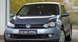 579 р. Реснички на фары RA Volkswagen Golf 6 хэтчбэк 5 дв. (2008-2014) (Неокрашенные)  с доставкой в г. Екатеринбург. Увеличить фотографию 2