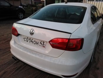 3 049 р. Лип спойлер АВТОКРАТ Volkswagen Jetta A6 седан дорестайлинг (2011-2015) (Неокрашенный)  с доставкой в г. Екатеринбург. Увеличить фотографию 2