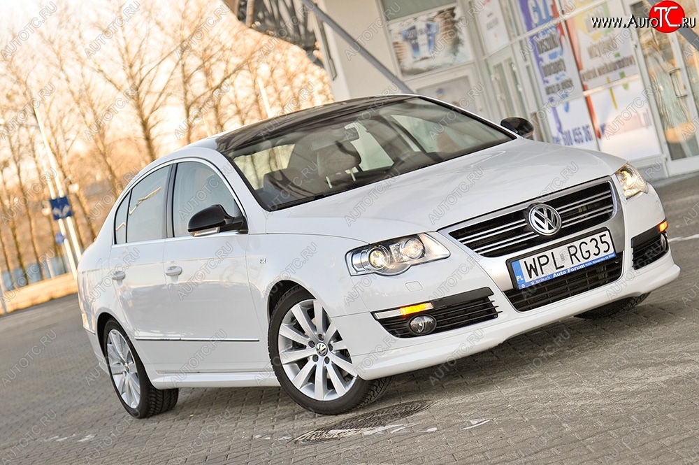 3 449 р. Накладка на передний бампер R-Line Volkswagen Passat B6 седан (2005-2011)  с доставкой в г. Екатеринбург