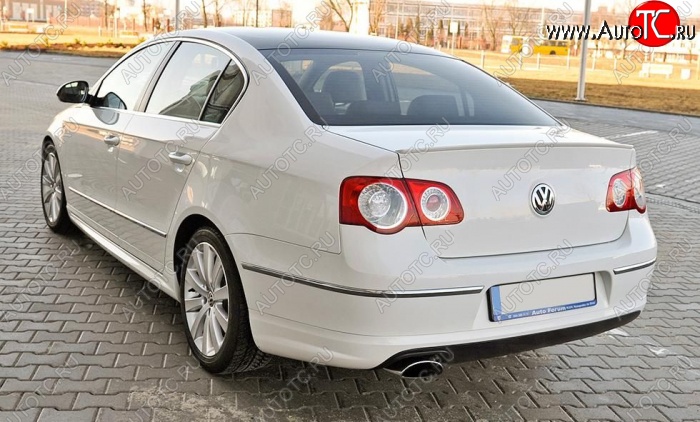 3 449 р. Лип спойлер R-LINE STYLE Volkswagen Passat B6 седан (2005-2011) (Неокрашенный)  с доставкой в г. Екатеринбург