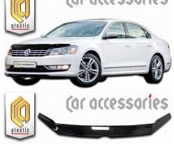 Дефлектор капота CA Plastic Volkswagen (Волксваген) Passat (Пассат)  B7 (2010-2015) B7 седан, универсал