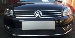 Сетка на бампер Russtal (черная) Volkswagen (Волксваген) Passat (Пассат)  B7 (2010-2015) B7 седан, универсал